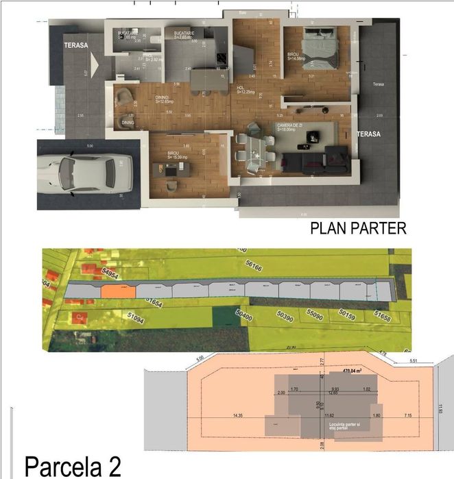 Teren intravilan 500 mp Dumbrava Roșie – Jud. Neamț - proiect inclus