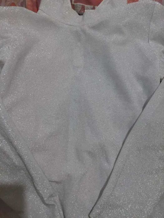Bluza damă evenimente cu fir argintiu S