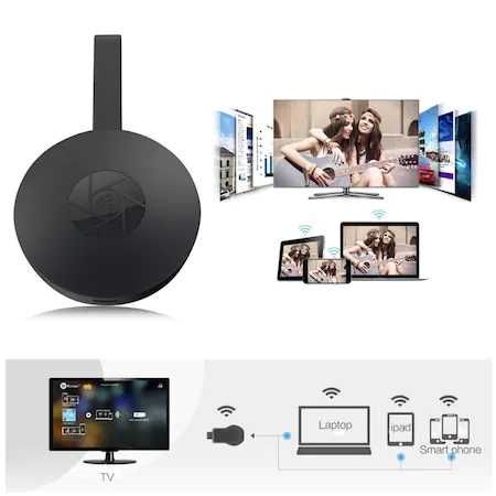 Chrome-cast media player HDMI, transmisie dispozitiv mobil, TV Android
