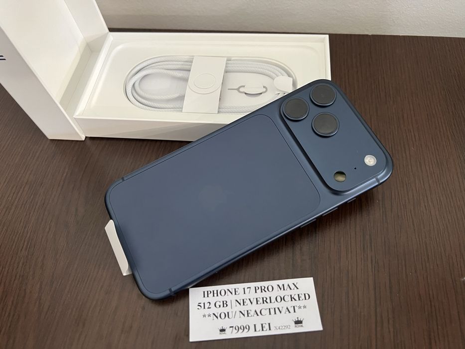 Amanet Royal CB: Iphone 17 Pro max 512gb nou neactivat factura