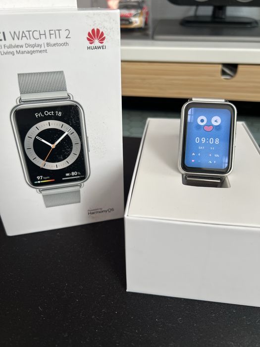 Ceas smartwatch Huawei Watch Fit 2 Silver Frost Milanese Strap