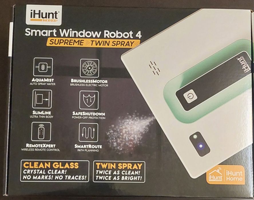 Robot curatare geamuri iHunt Smart Window 4 SUPREME Twin Spray
