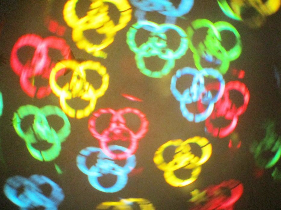 Proiector scanner 8 imagini cercuri fluturi flori... cluburi discoteca
