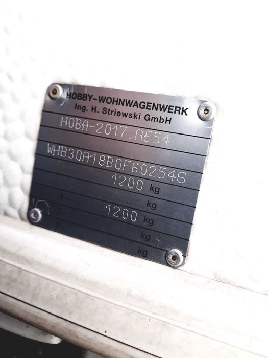 Rulota Hobby  4-5 locuri 2007