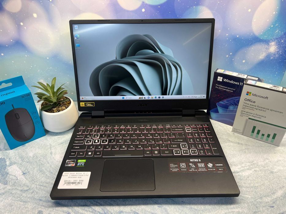 Игровой ноутбук Acer Nitro 5 /Ryzen 7-6800H/16GB/1TB/RTX3060-6GB