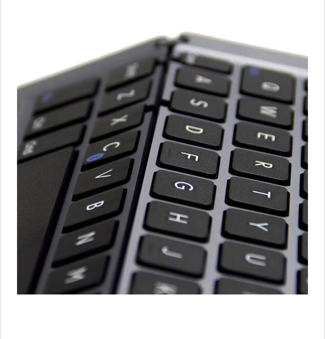 Сгъваема алуминиева Bluetooth клавиатура за смарт устройства