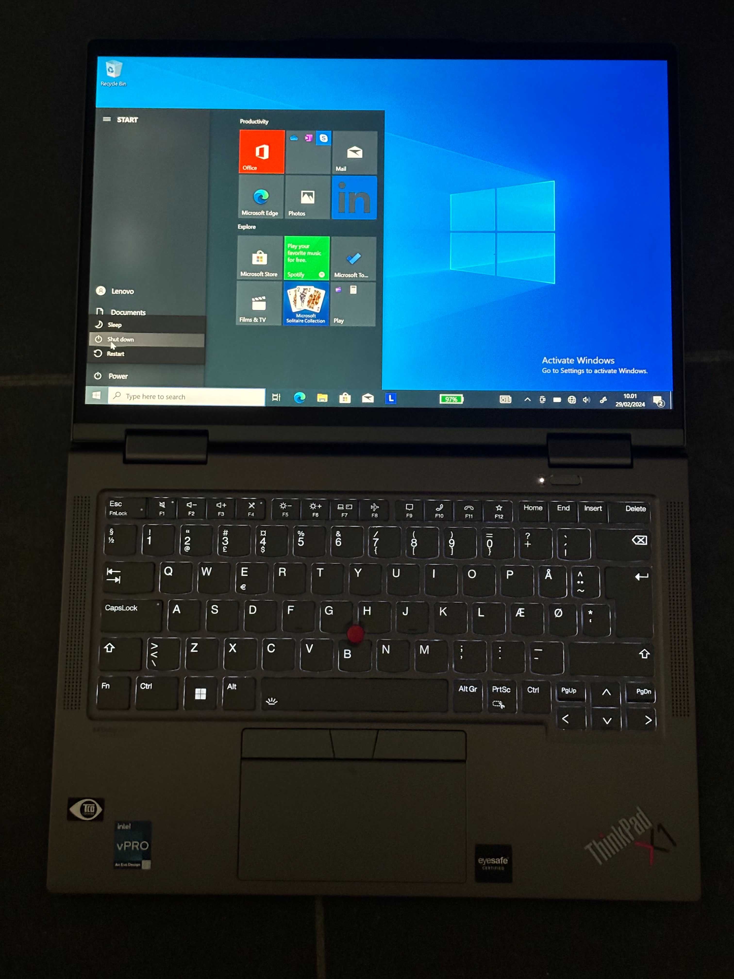 Lenovo ThinkPad X1 Yoga 7 Gen 14"IPS, i7 1265U 16/512NVMe Гаранция 8м