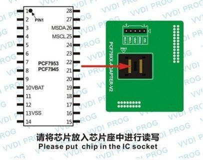 Chip adaptor PCF79XX pt. programator VVDI PROG – XHORSE