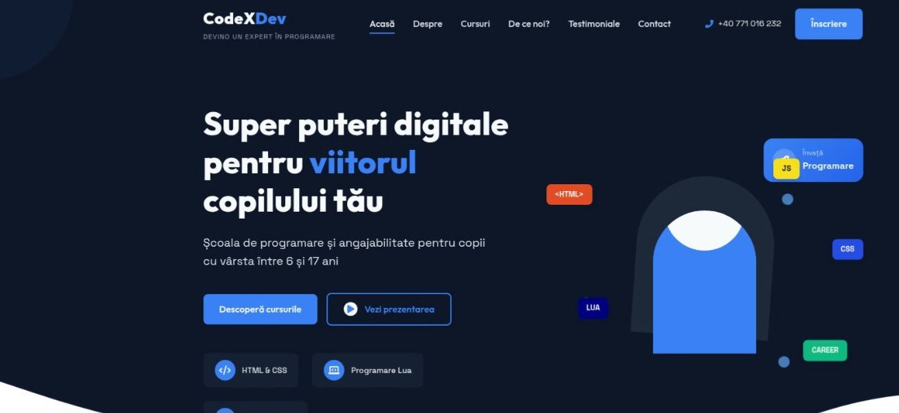 Site-uri la comandă până în 100€ | Funcționale 100% + Mentenanță 24/