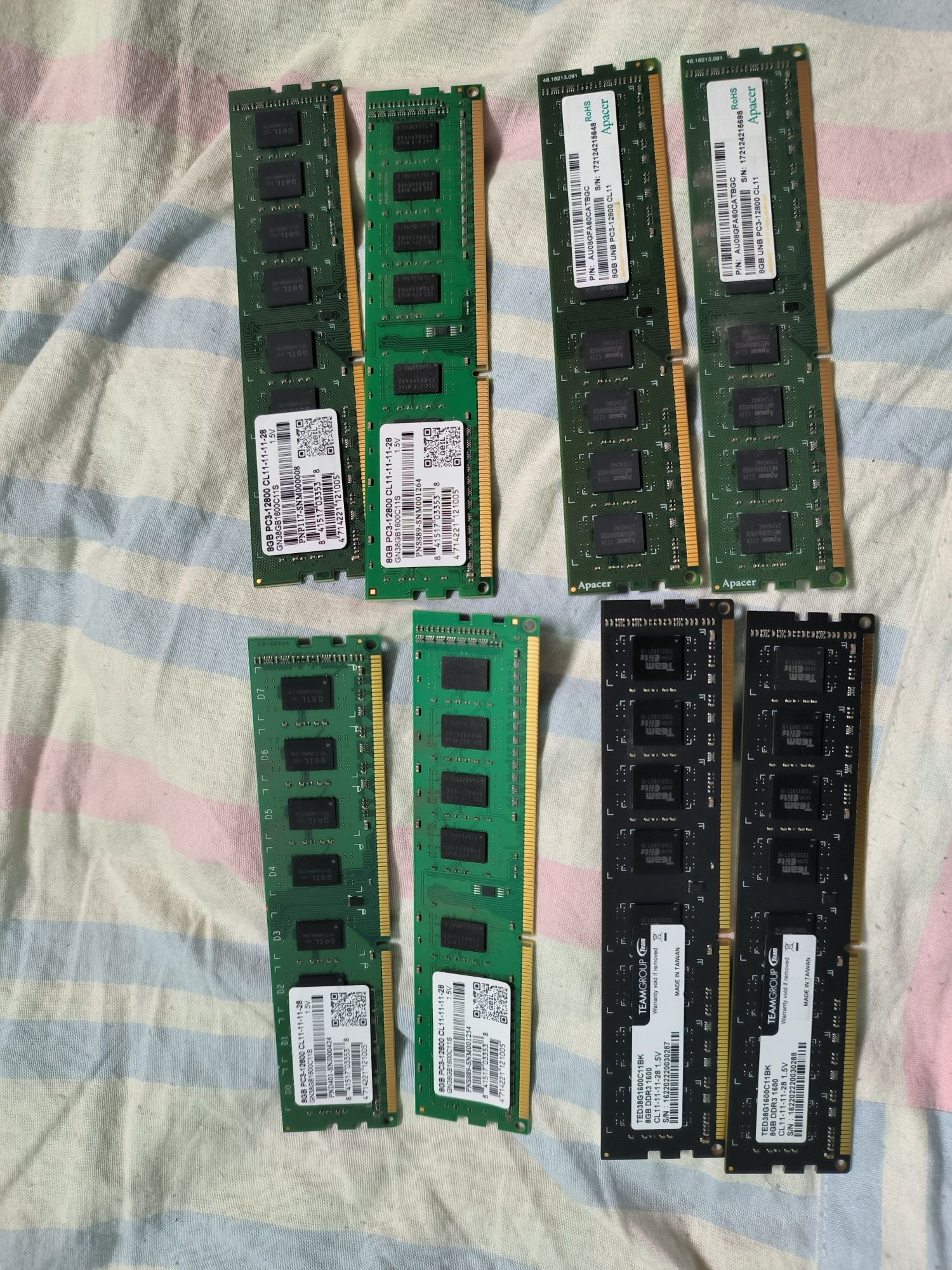 30шт Озушки DDR4 8gb DDR3 8gb