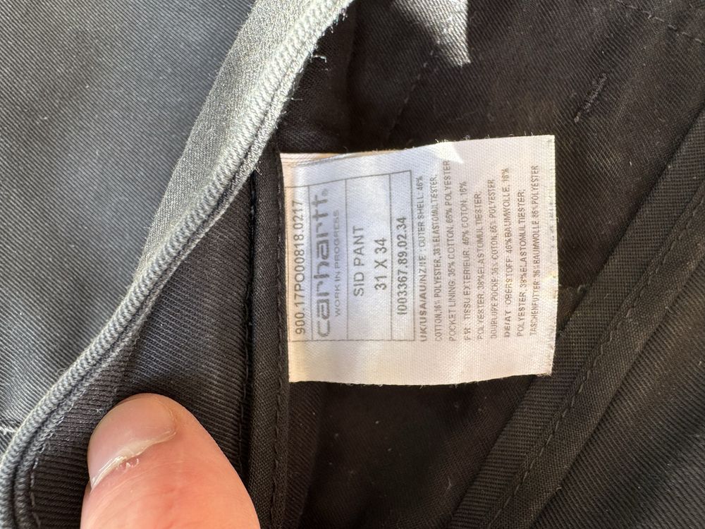 Продавам черни дънки Carhartt WIP – размер 31х34
