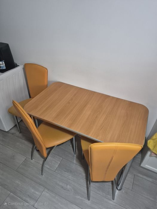 Masa bucătărie cu 3 scaune