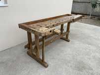 Masa de tamplarie / Banc de tamplarie rustic din lemn / Mihei