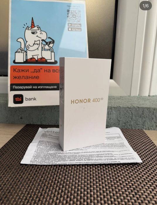 НОВ! 36 Мес ГАР Honor 400 Лизинг от 30лв/м 8/512gb Midnight black
