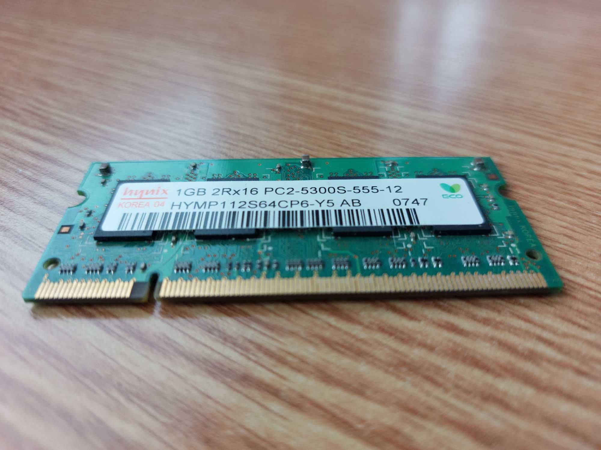 Memorie ram laptop Hynix 1GB DDR2-667 PC2-5300S
