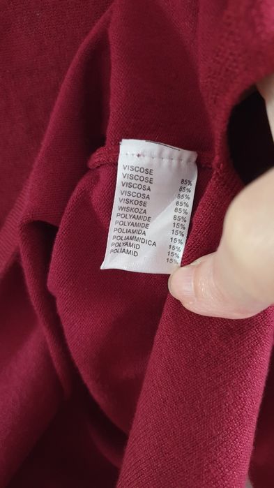 Pulover L cu fundite si dantela, vascoza, impecabil