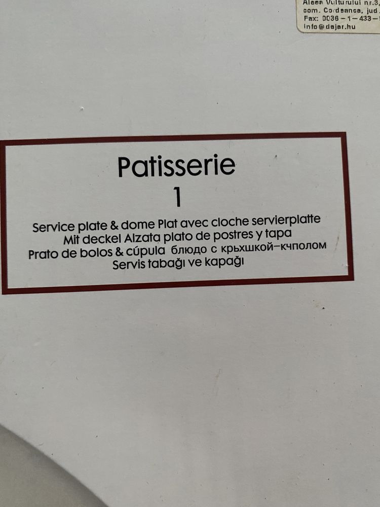 Suport sticlă de tort cu capac 32 cm