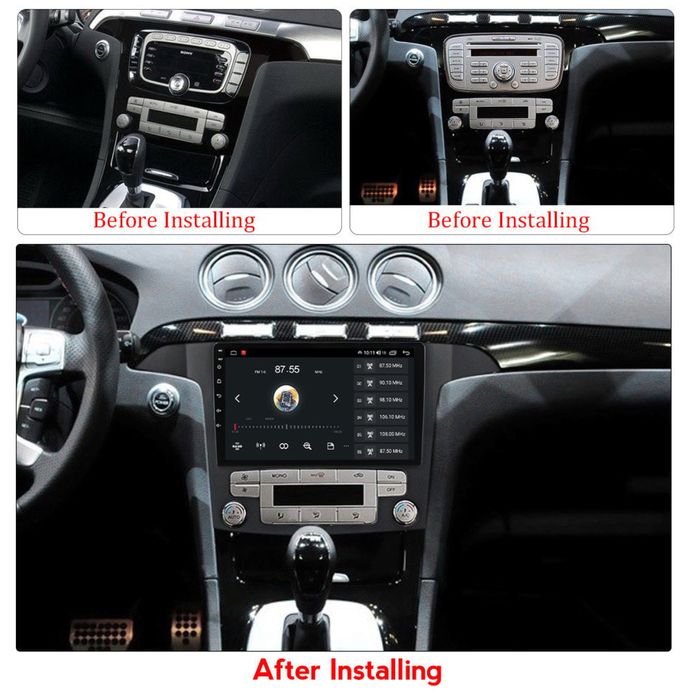 Navigatie Android 14 Ford S-MAX Carplay Android Auto