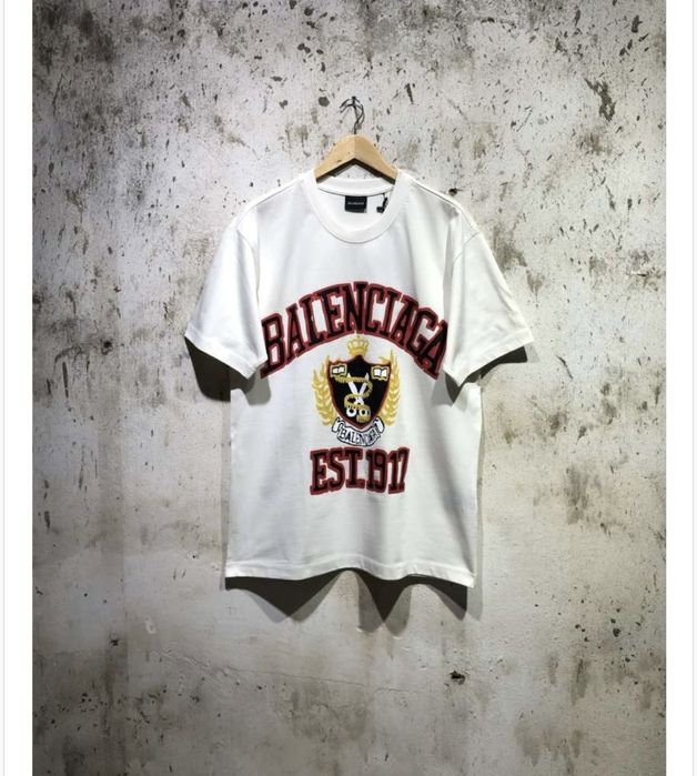 Tricou balenciaga alb premium lichidare