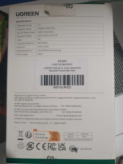 Bluetooth audio receiver & transmitter