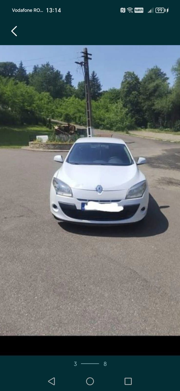 Vând Renault Megane 3,an 2012, euro 5, motor 1.5 diesel