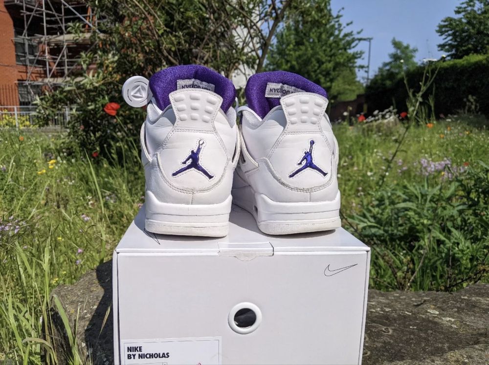 Jordan 4 Metallic Purple size 44