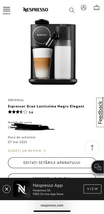 Nespresso Gran Lattissima Garantie