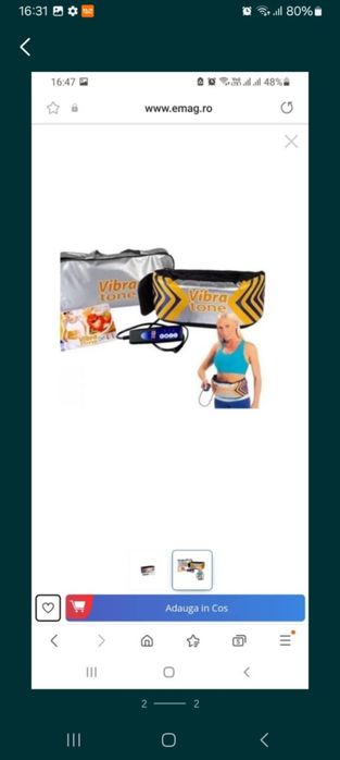 Vând centura pentru masaj