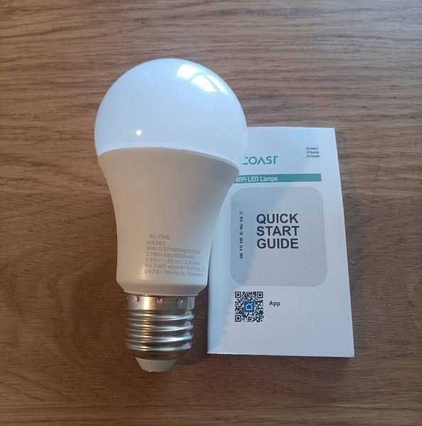 НОВA! Смарт LED крушка, E27/А19, 6W, RGB+Топла/Студена бяла светлина