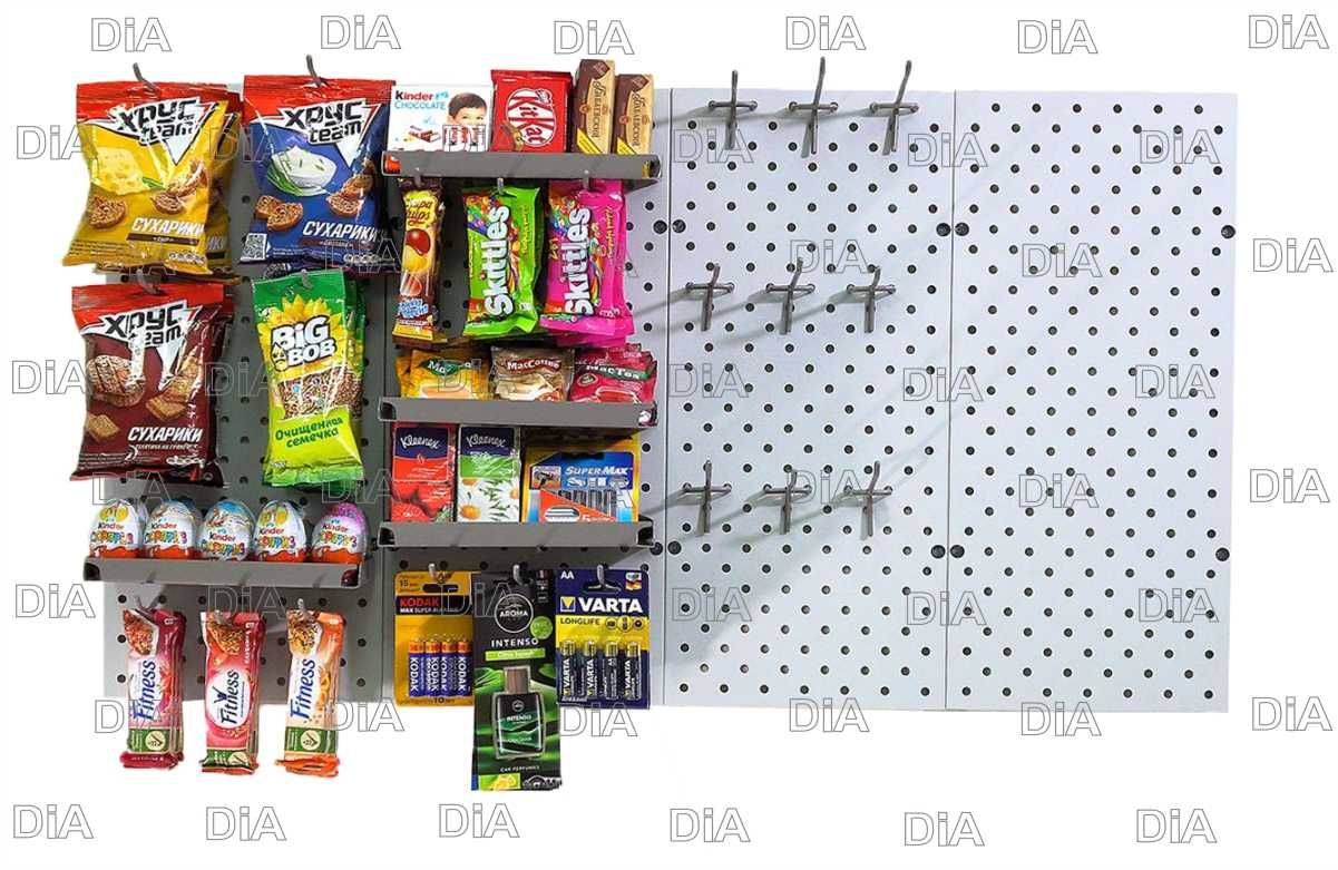 Панель перфорированная, настенная, для магазина и склада kapp