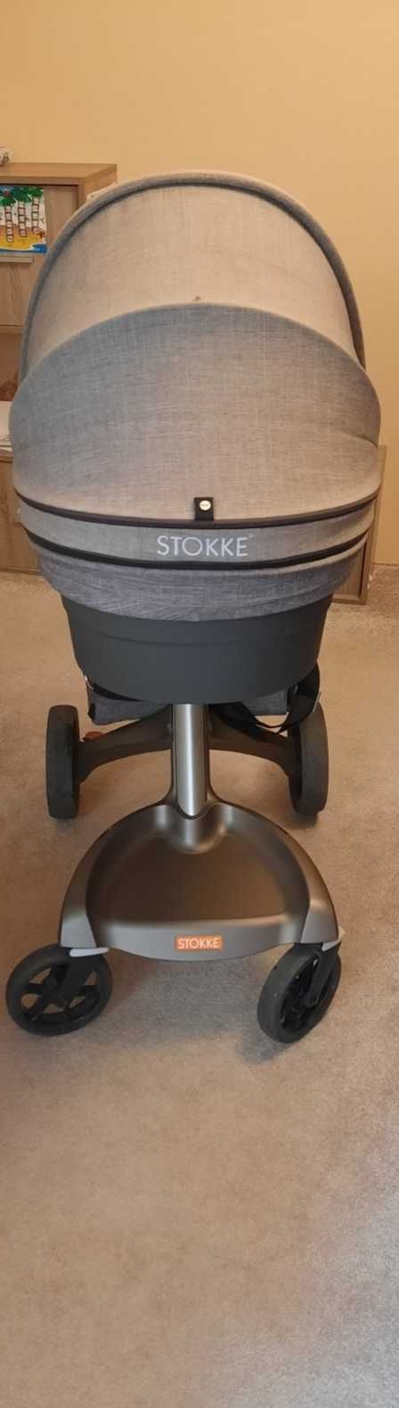 Количка Stokke Xplory V5 с пълен комплект аксесоари много запазена