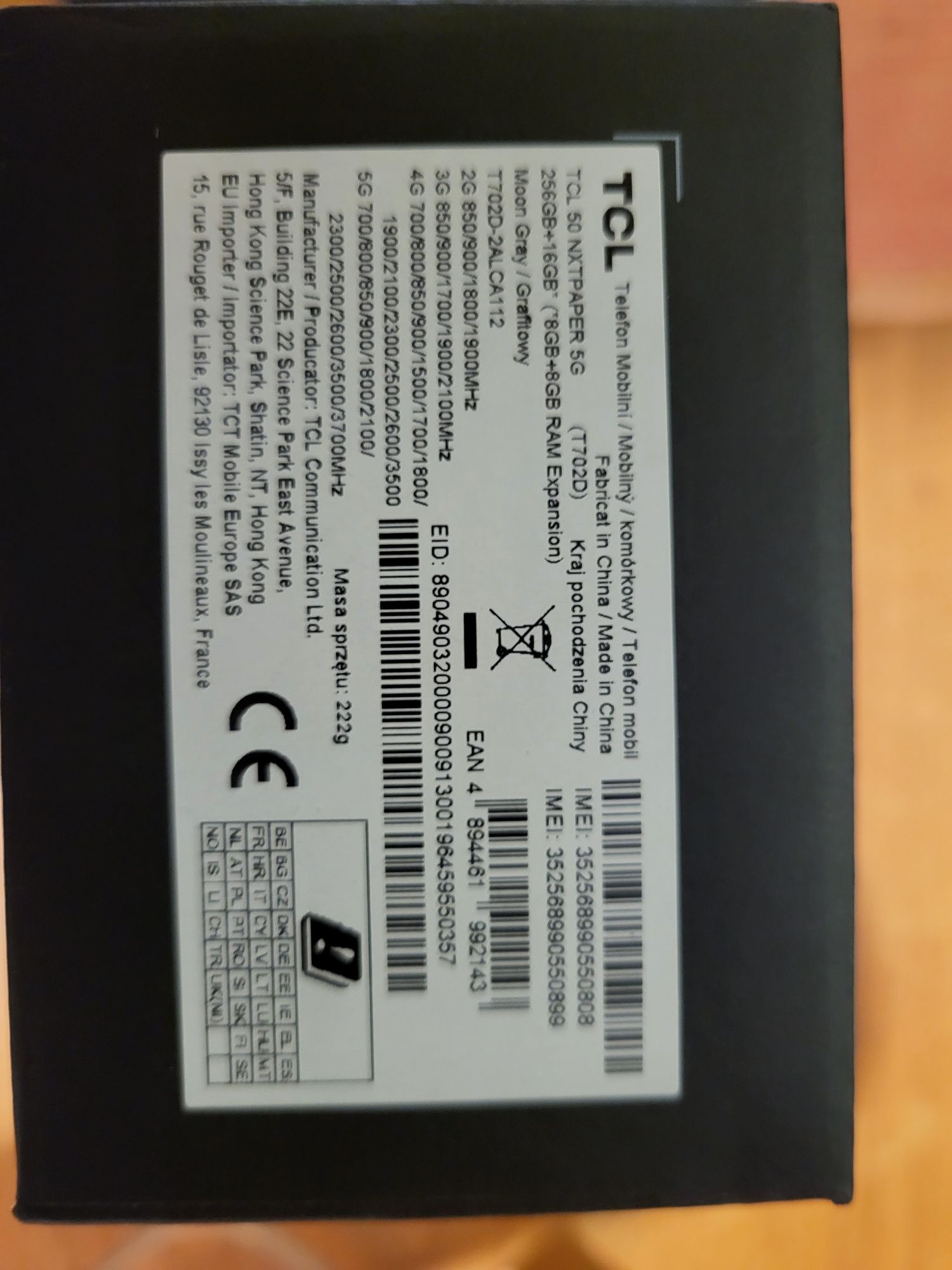 TCL 50 NXTPAPER 5G Grey 256 GB