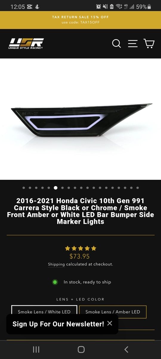 Lumini laterale Honda Civic
