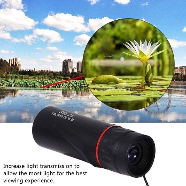 Бинокъл Longziming 30x25 HD, BAK-4, водоустойчив, нощно виждане
