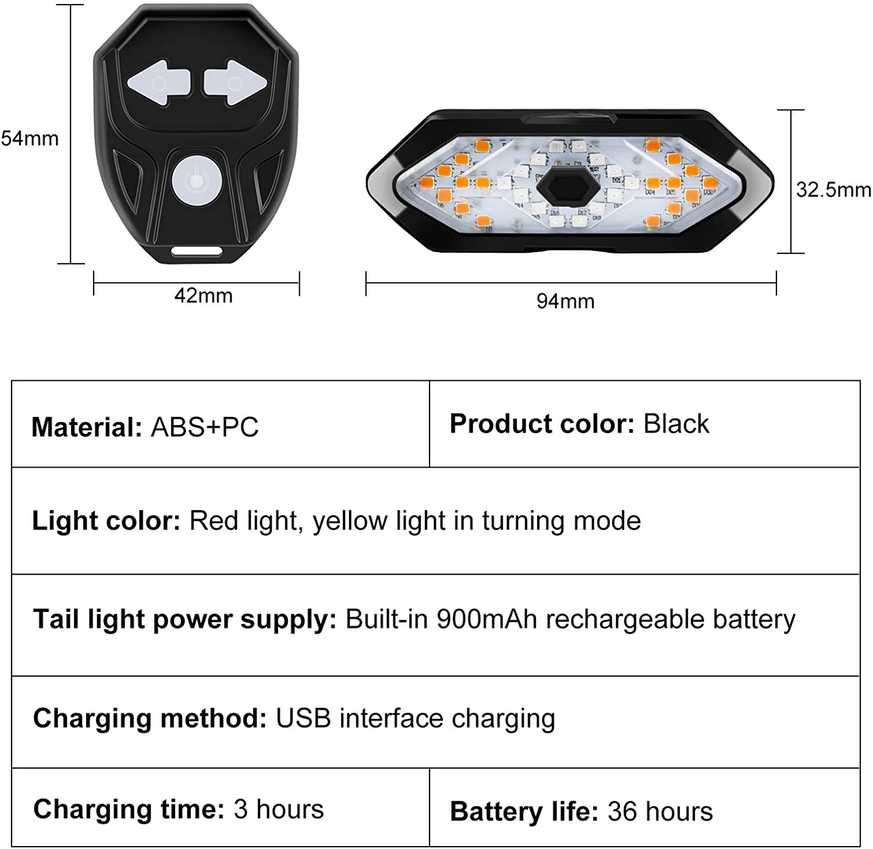 LED мигачи и ярка червена светлина за колело, тротинетка, скутер и др.