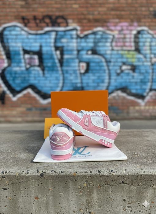 Adidasi LV Trainers Roz Adidasi fete Premium