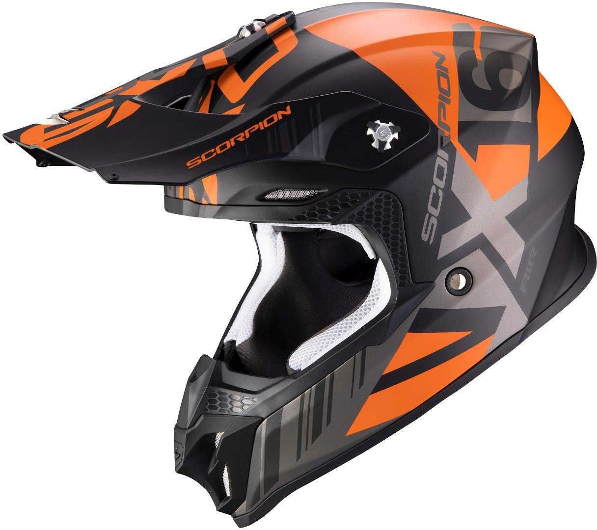 Мотокрос Каска SCORPION VX-16 EVO AIR Fusion 2025 Orange-Black,L 59-60