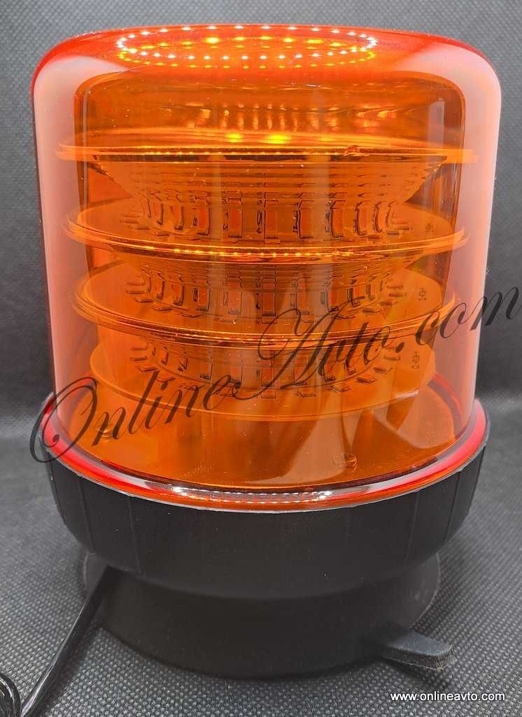 Мощна Аварийна сигнална лампа 72W 72LED за таван пътна помощ (въртящ)