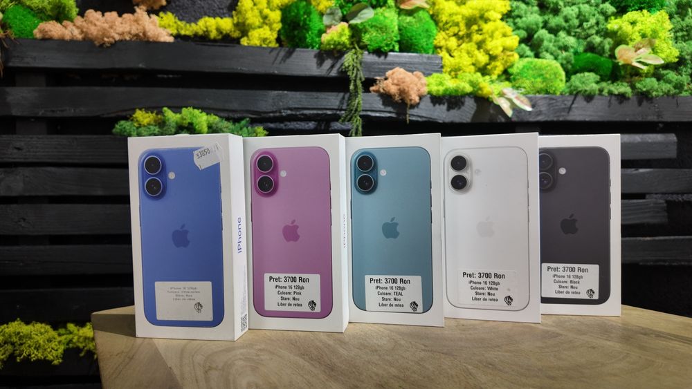 iPhone 16 128gb Black/Teal/White/Ultramarine/Pink Sigilate/Garantie