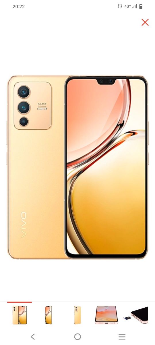 Vivo v23 5G gold