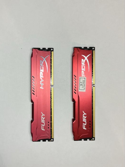 Продам ОЗУ 16гб по 8гб kingston hyper X