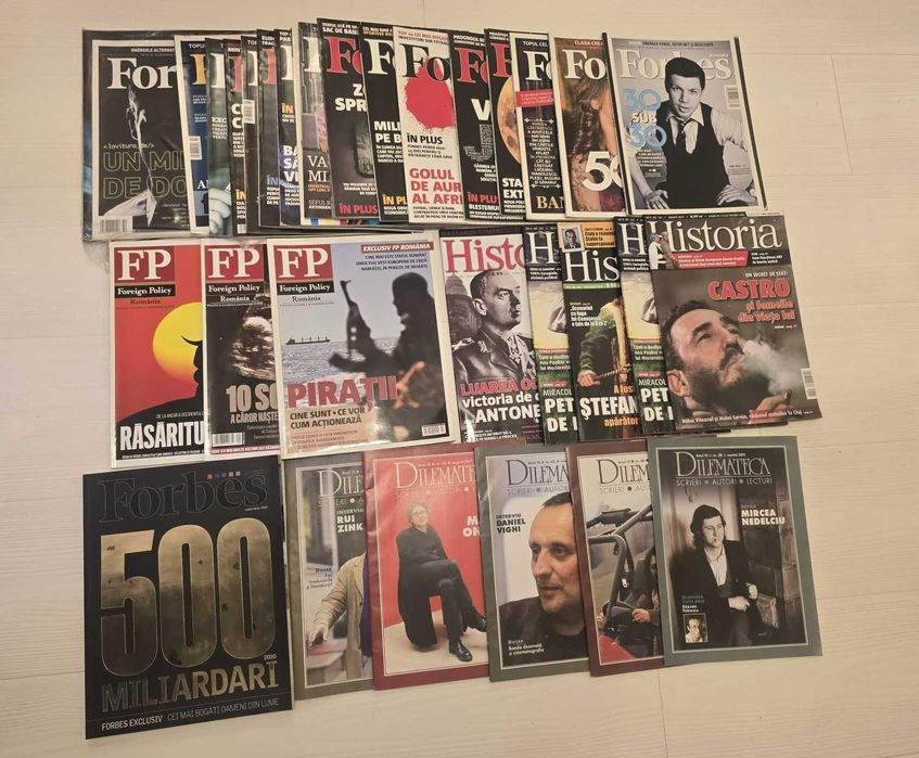 Reviste de colecție Cosmopolitan, Tabu, Tango, Forbes, Sănătate