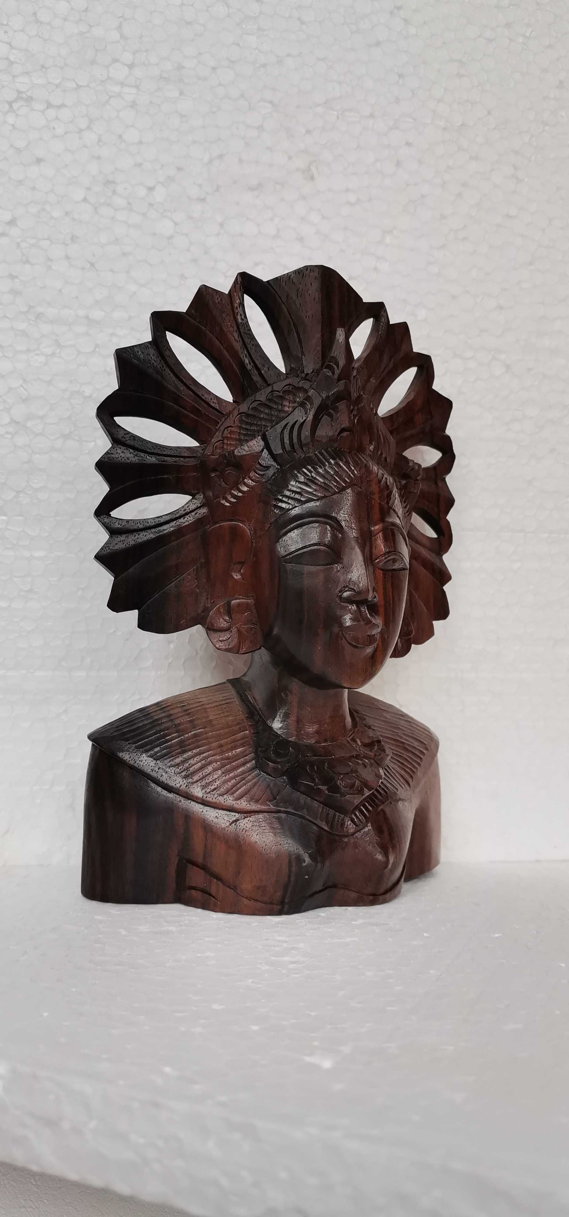 statueta unicat sculptura lemn abanos arta asia antichitati veche