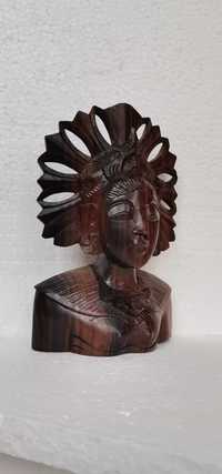 statueta unicat sculptura lemn abanos arta asia antichitati veche