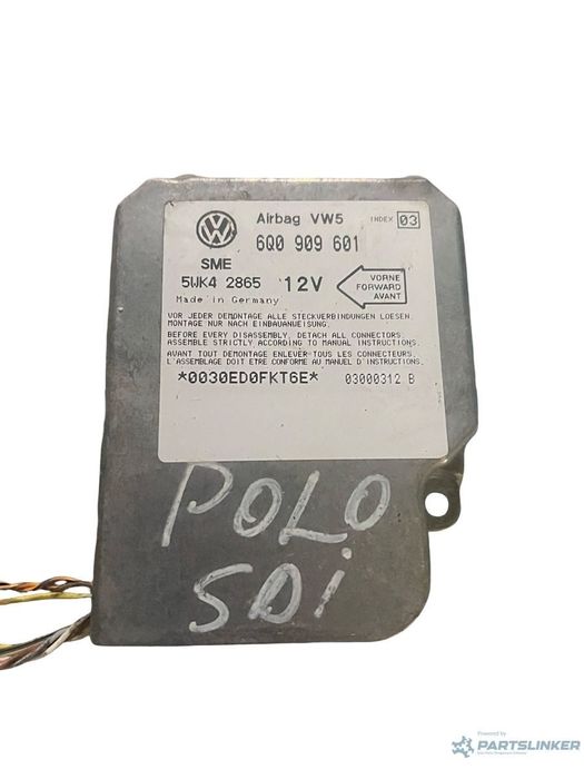 Modul/unitate de control airbaguri VOLKSWAGEN GOLF IV 1J1 1997 - 2007 16V AHW, AKQ, APE, AXP, BCA 6Q0909601