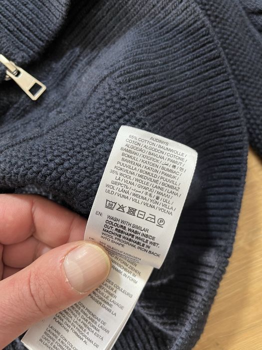 Gant Cable Knit Zip Cardigan размер L