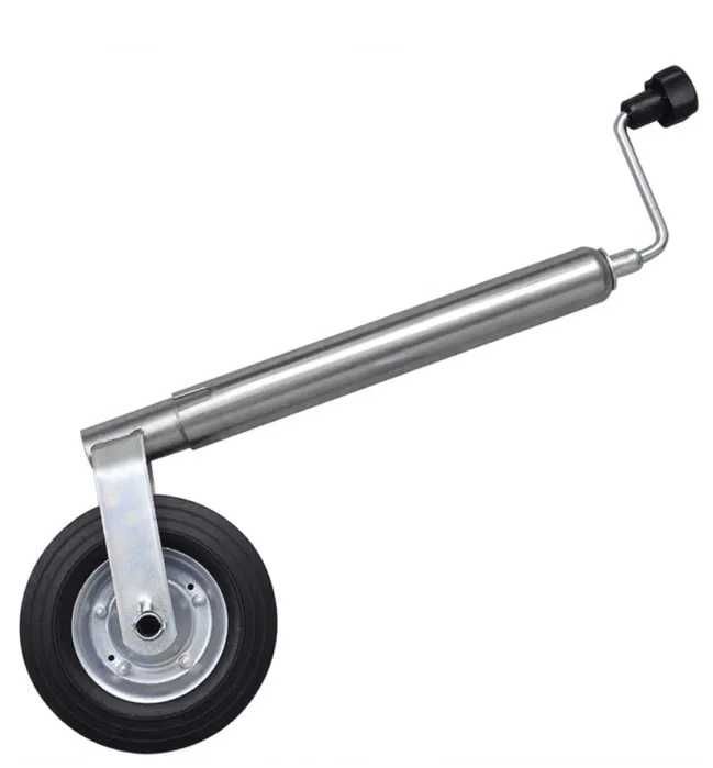 Помощно Опорно Маневрено колело за ремаркета и каравани с гума Ø 200мм