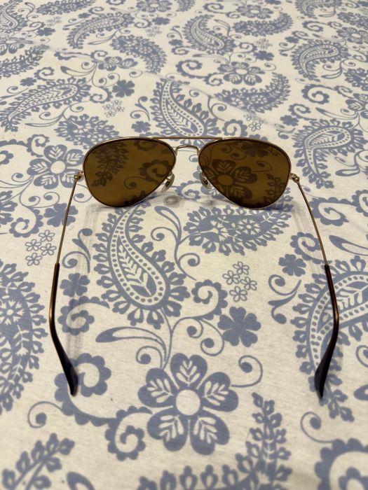 Ochelari de soare unisex Ray-Ban RB3025 001/33 55 Aviator Large Metal