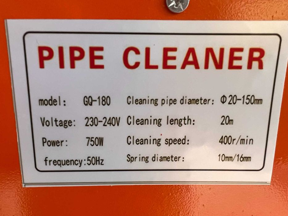 Машина за отпушване на канали 750w