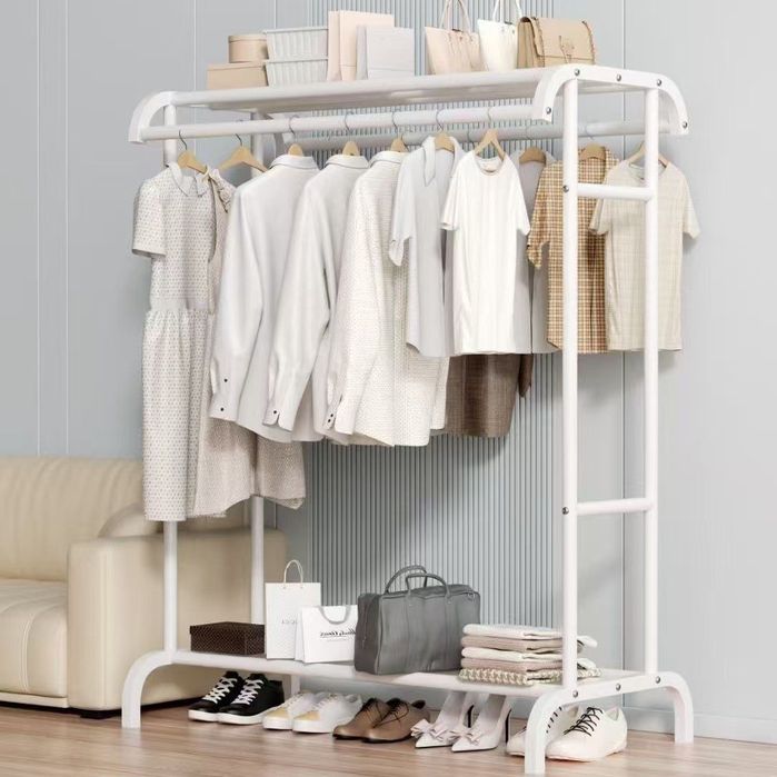 Вешалка напольная металлическая с полкой 50.5×148×109 см